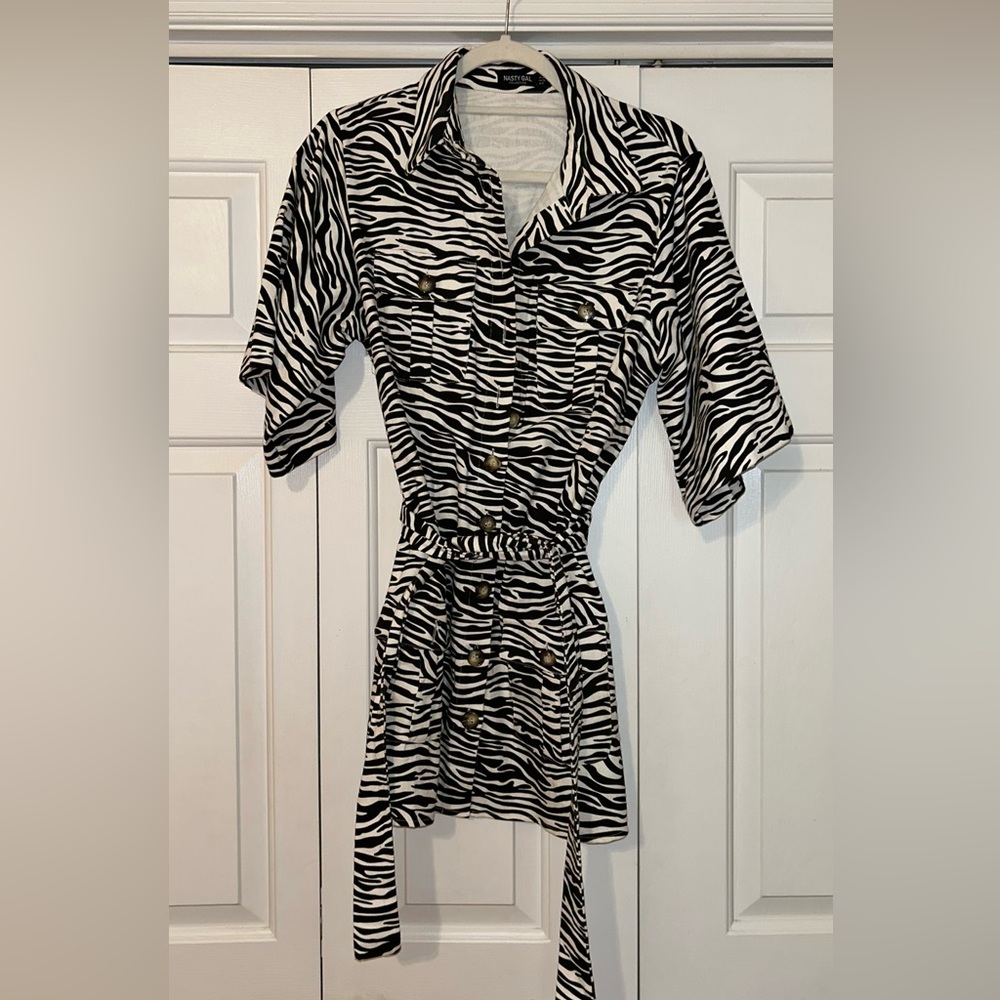 Nasty gal denim utility dress